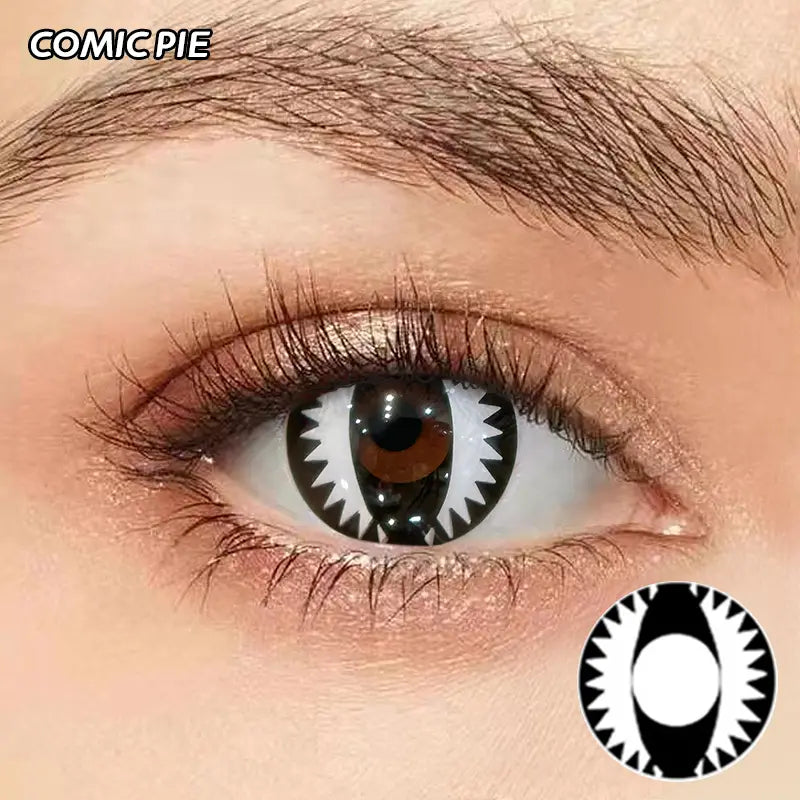 ComicPie BLACK DRAGON EYE Cosplay&Halloween Colored Contact Lenses A219