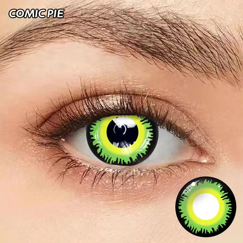 ComicPie Green Werewolf Cosplay&Halloween Colored Contact Lenses YS10