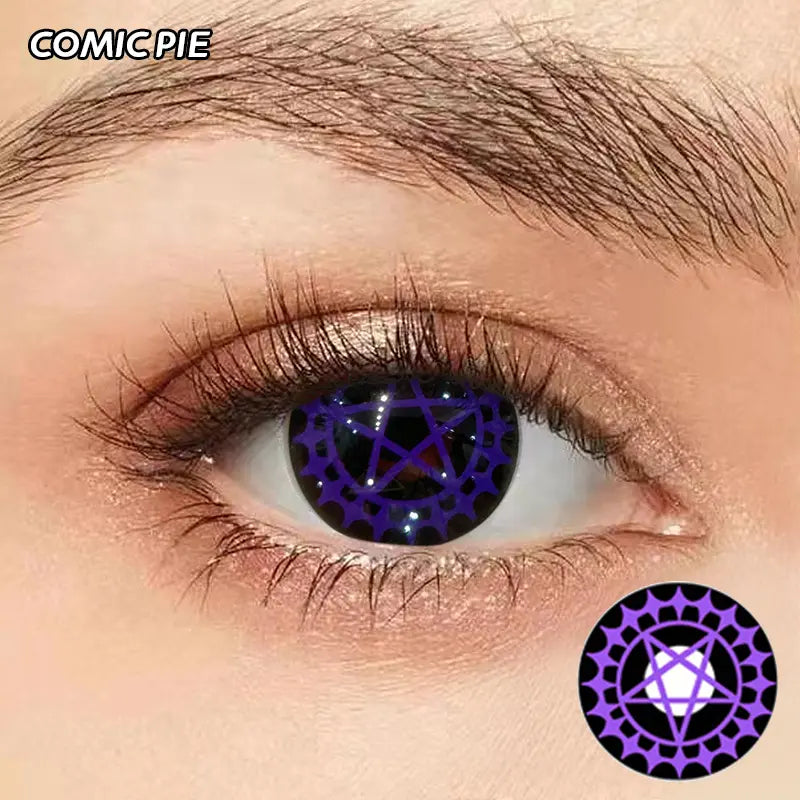 ComicPie BLACK BUTLER CIEL PHANTOMHIVE Cosplay Colored Contact Lenses  D22-E