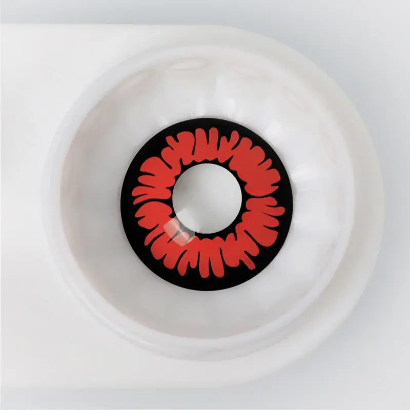 ComicPie Demon Glamor Red Cosplay&Halloween Colored Contact Lenses RY297A