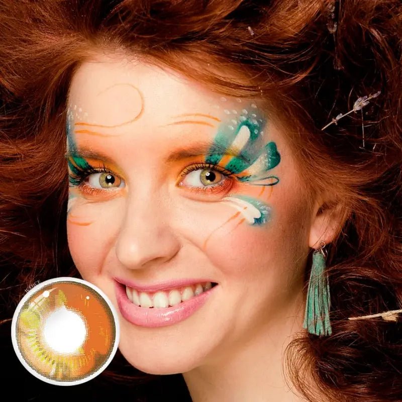 ComicPie Anime Brown Cosplay&Halloween Colored Contact Lenses DY1 - 3 - ComicPie