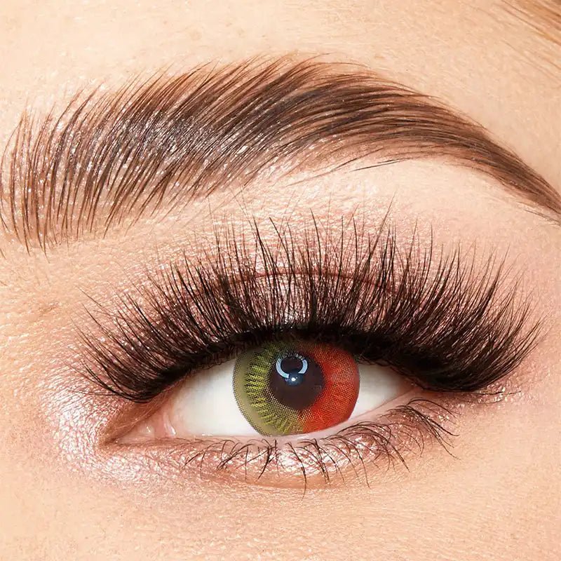 ComicPie Anime Red Brown Cosplay&Halloween Colored Contact Lenses DY1 - 2 - ComicPie