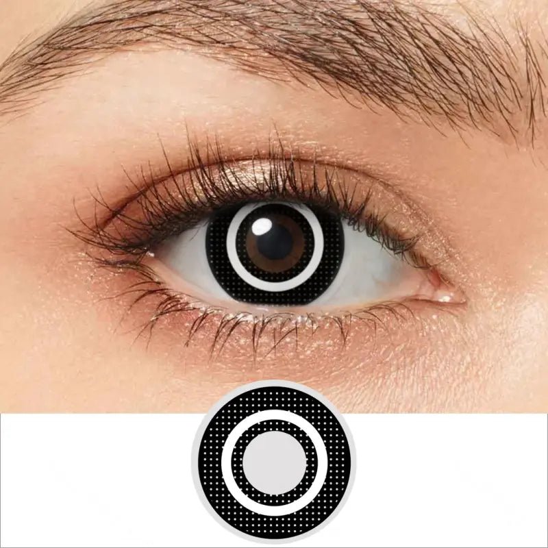 ComicPie Black Circle Cosplay&Halloween Colored Contact Lenses RY365B - ComicPie