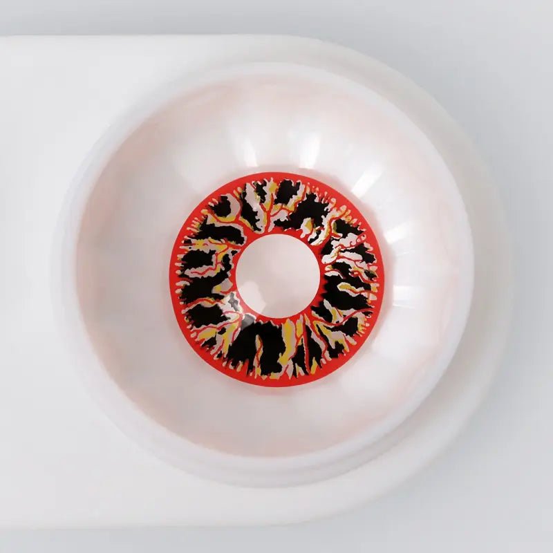 ComicPie Black Red Vein Cosplay&Halloween Colored Contact Lenses RY308 - ComicPie
