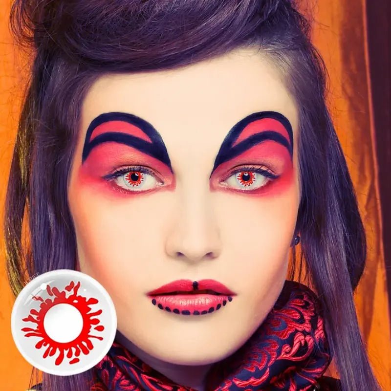 ComicPie Blood Splat Cosplay&Halloween Colored Contact Lenses RY138 - ComicPie