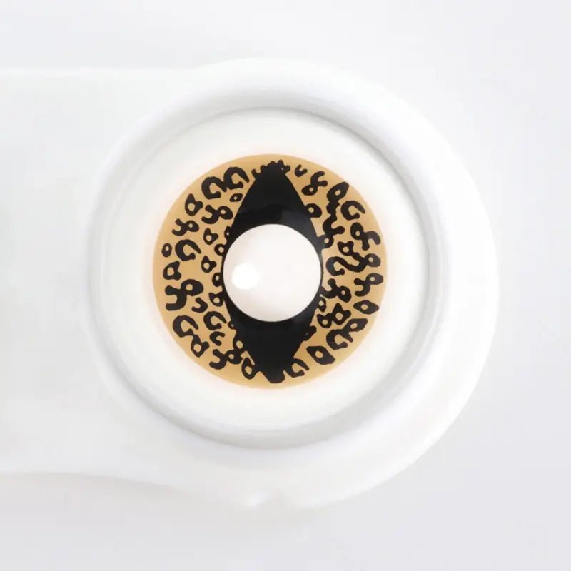 ComicPie Brown Leopard Print Cat Eye Cosplay&Halloween Colored Contact Lenses RY024 - ComicPie