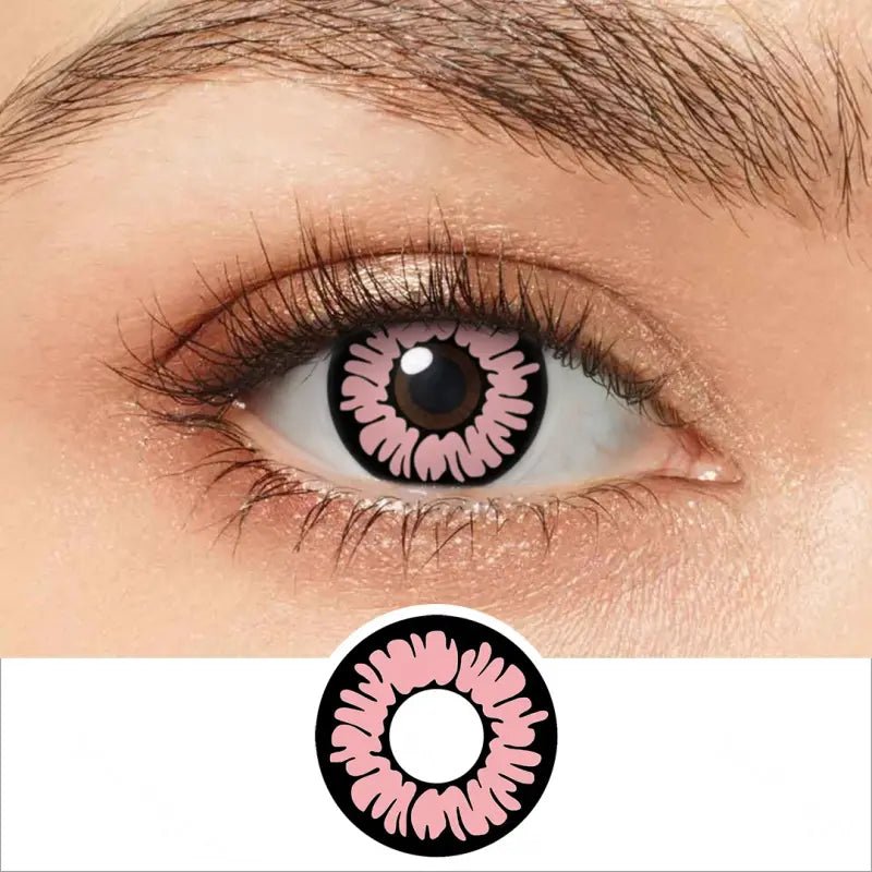 ComicPie Demon Glamor Pink Cosplay&Halloween Colored Contact Lenses RY297C - ComicPie