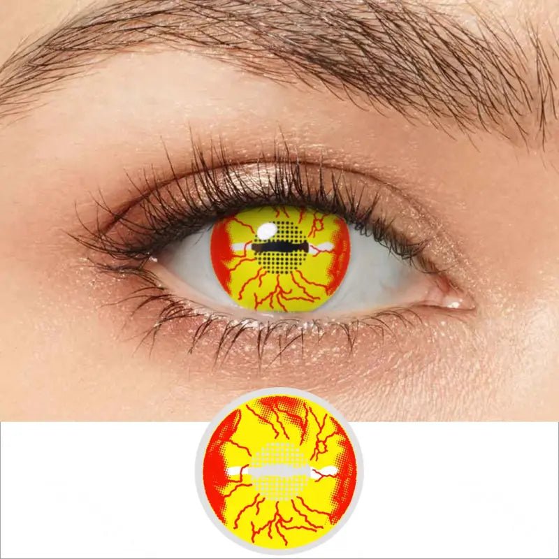 ComicPie Dragon Eye Yellow Cosplay&Halloween Colored Contact Lenses RY359 - ComicPie