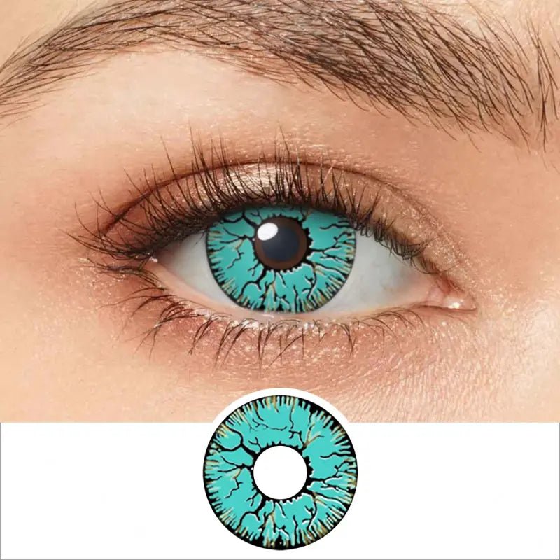 ComicPie Green Crack Cosplay&Halloween Colored Contact Lenses RY092 - ComicPie