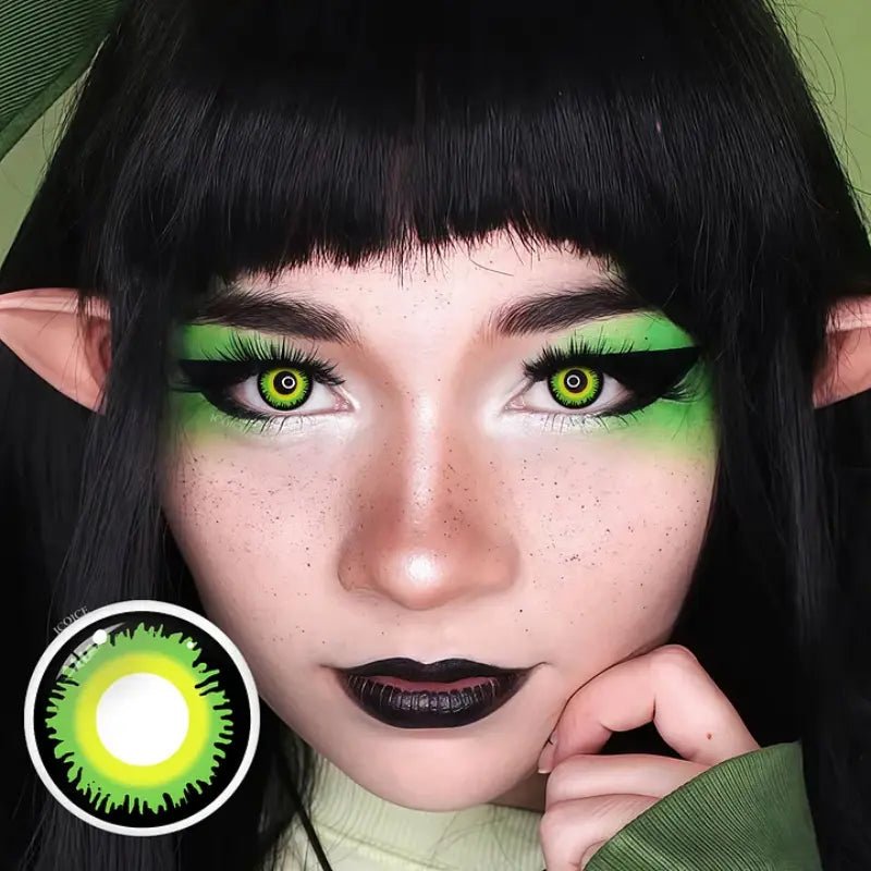 ComicPie Green Werewolf Cosplay&Halloween Colored Contact Lenses YS10 - ComicPie