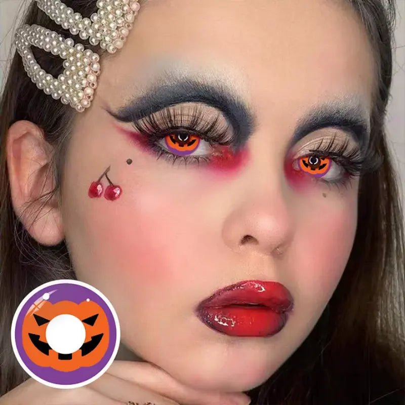 ComicPie Halloween Pumpkin Cosplay&Halloween Colored Contact Lenses RY336 - ComicPie