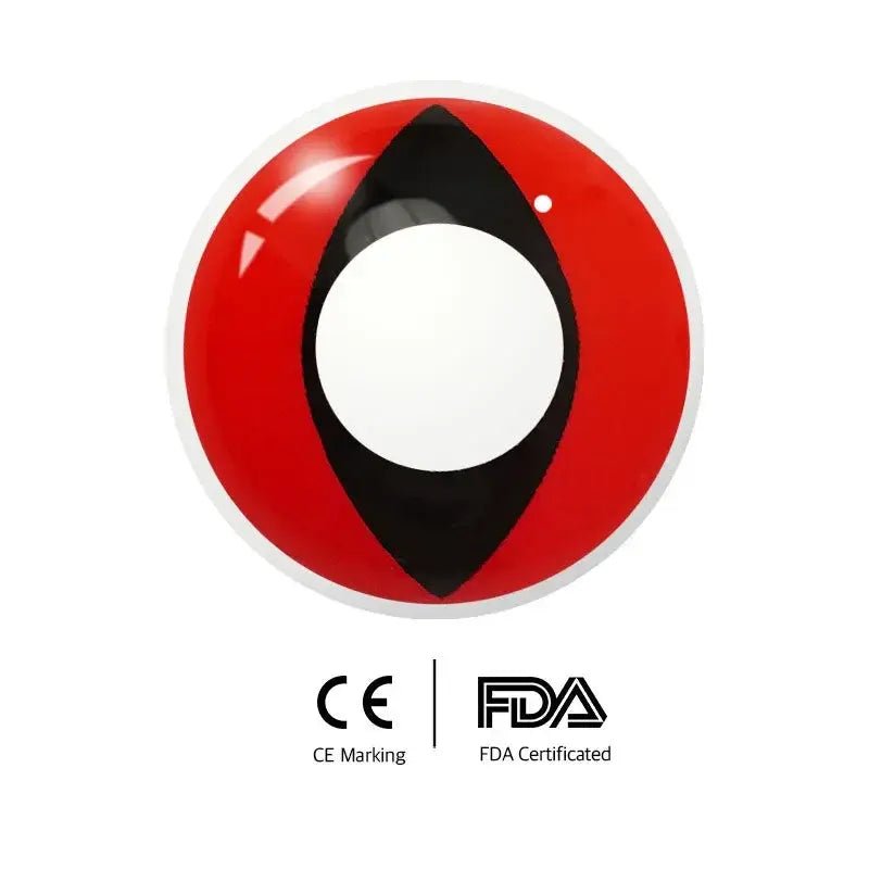 ComicPie HD12 Black Red Contact Lenses - ComicPie