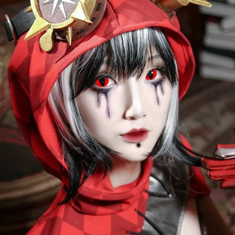 ComicPie HD12 Black Red Contact Lenses - ComicPie