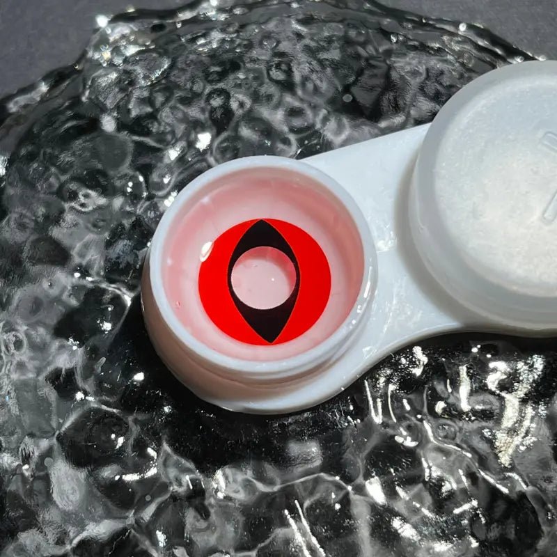 ComicPie HD12 Black Red Contact Lenses - ComicPie