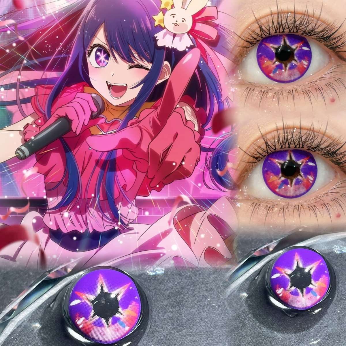 ComicPie HD264 - 4 Hoshino Ai Contact Lenses - ComicPie