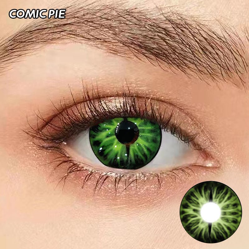 ComicPie HE596 - 2 Green snake eyes - ComicPie