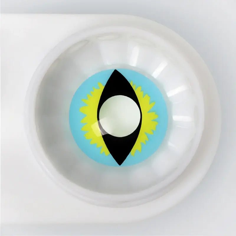 ComicPie Ice Blue Dragon Eye Cosplay&Halloween Colored Contact Lenses RY307A - ComicPie