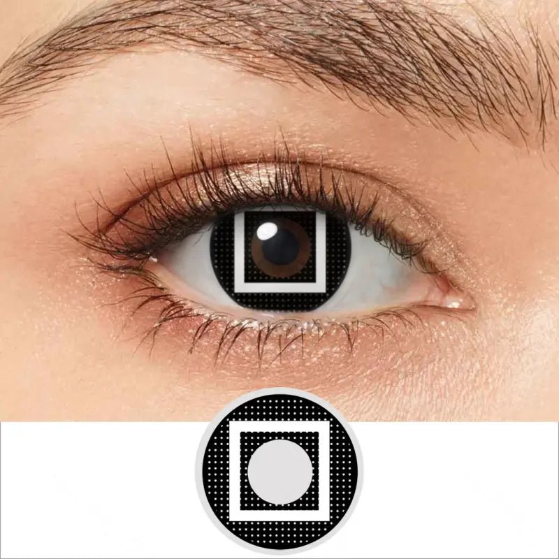 ComicPie lack Square Cosplay&Halloween Colored Contact Lenses RY364B - ComicPie
