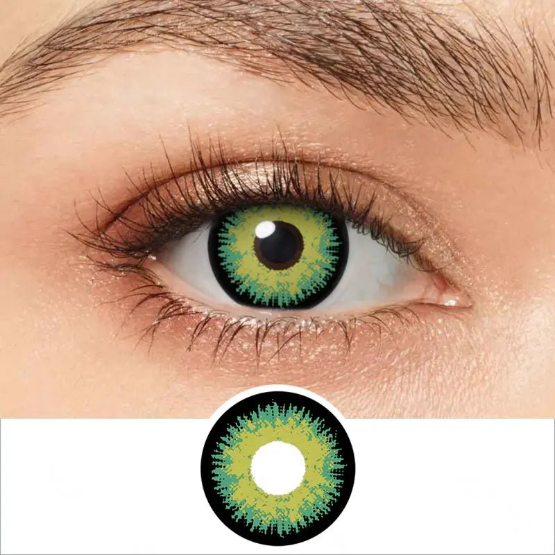 ComicPie Maleficent Emerald Green Theatrical Cosplay&Halloween Colored Contact Lenses RY343 - ComicPie