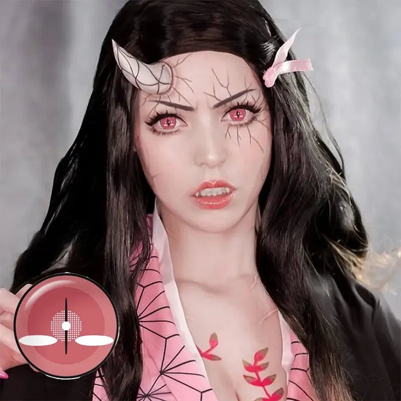 ComicPie Nezuko Demon Eyes Contact Lenses RY253 - ComicPie