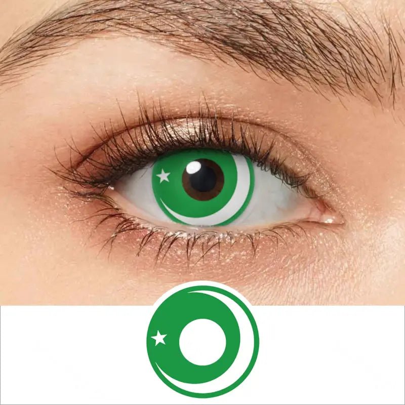 ComicPie Pakistan Flag Cosplay&Halloween Colored Contact Lenses RY379 - ComicPie