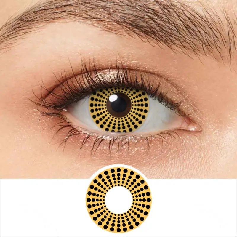 ComicPie Pumpkin Polka Dot Cosplay&Halloween Colored Contact Lenses RY302 - ComicPie