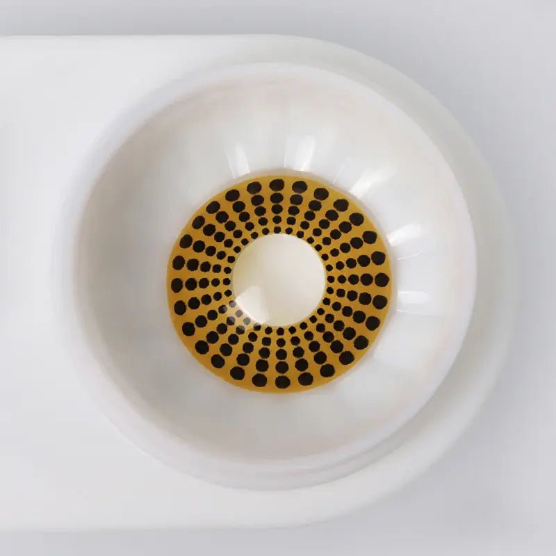 ComicPie Pumpkin Polka Dot Cosplay&Halloween Colored Contact Lenses RY302 - ComicPie