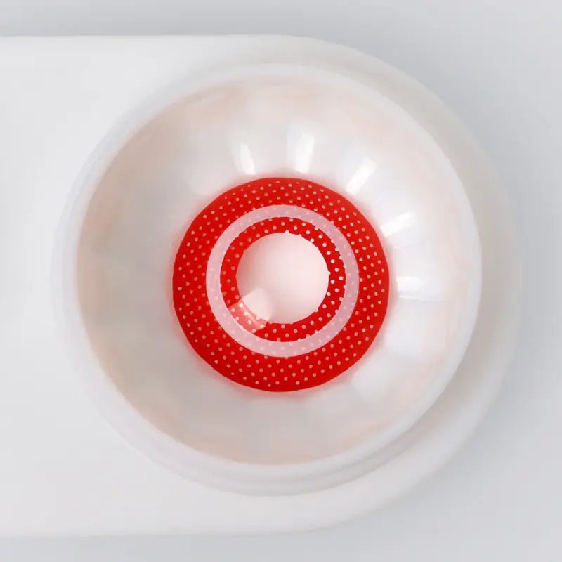 ComicPie Red Circle Cosplay&Halloween Colored Contact Lenses RY365A - ComicPie