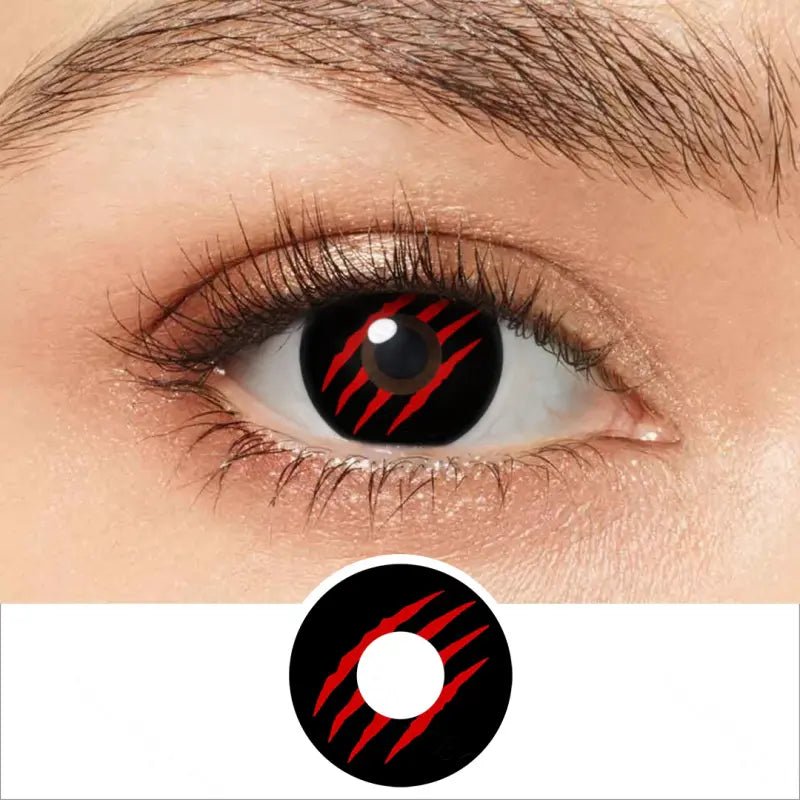 ComicPie Red Claw Marks Cosplay&Halloween Colored Contact Lenses RY338 - ComicPie