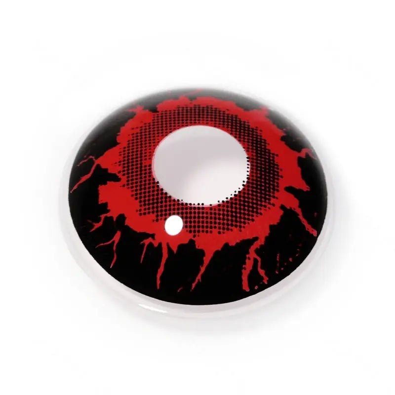 ComicPie Red Flame Crack Cosplay&Halloween Colored Contact Lenses RY357 - ComicPie