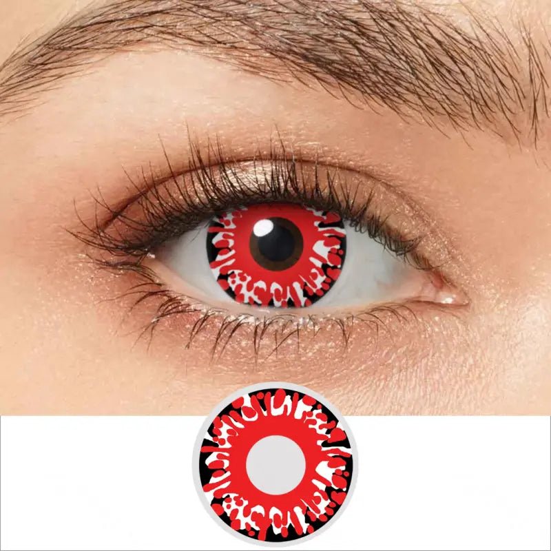 ComicPie Red Lava Cosplay&Halloween Colored Contact Lenses RY334 - ComicPie