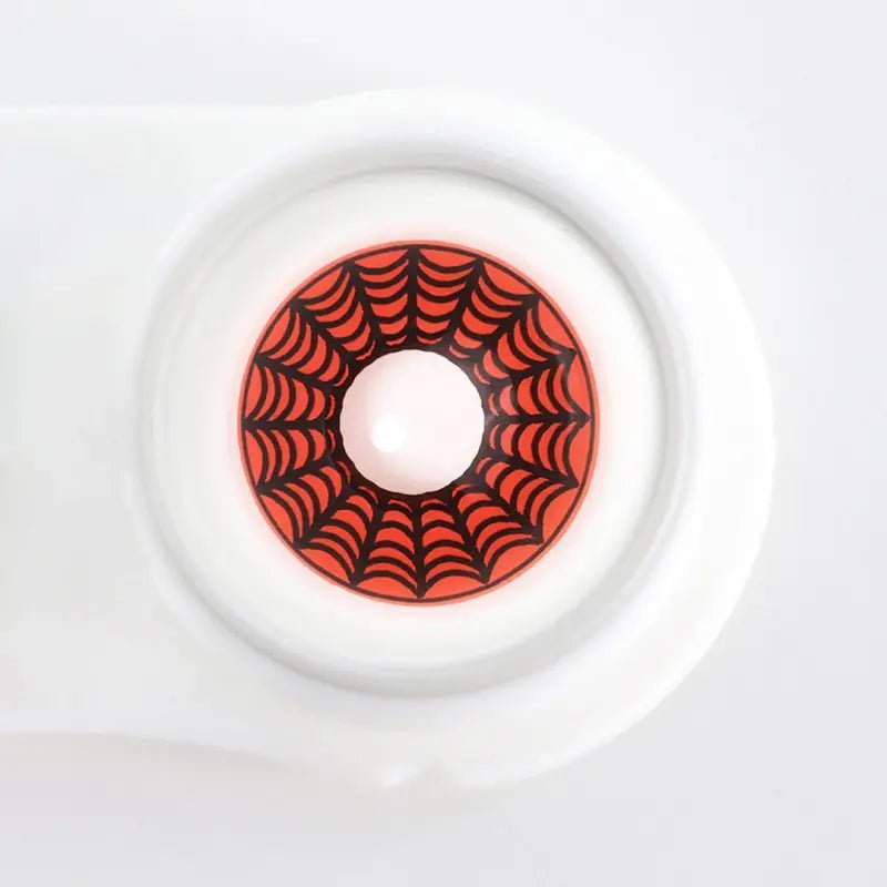 ComicPie Red Spider Web Cosplay&Halloween Colored Contact Lenses RY065 - ComicPie