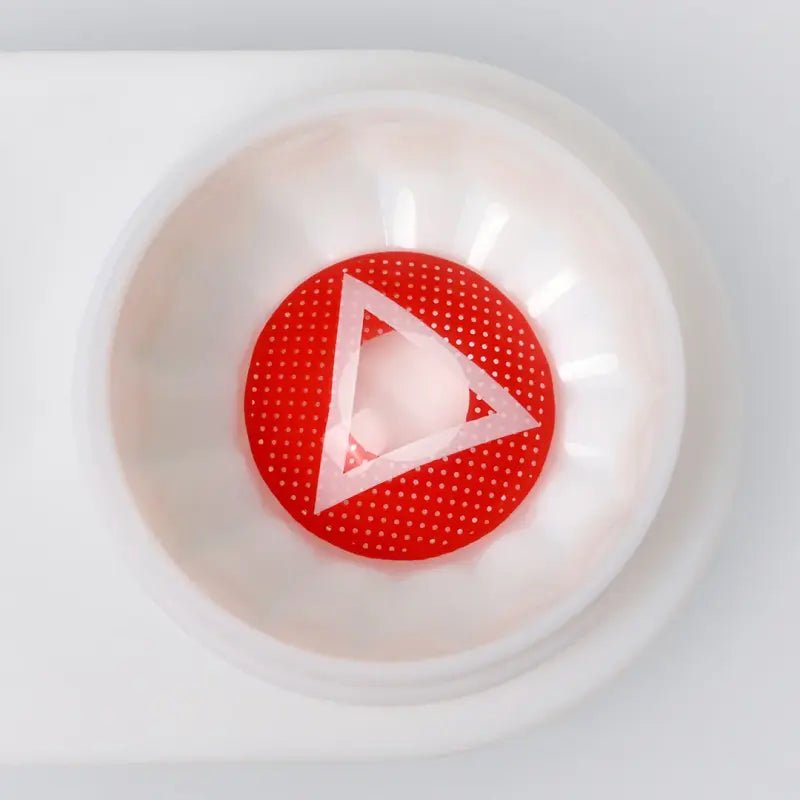 ComicPie Red Triangle Cosplay&Halloween Colored Contact Lenses RY366A - ComicPie