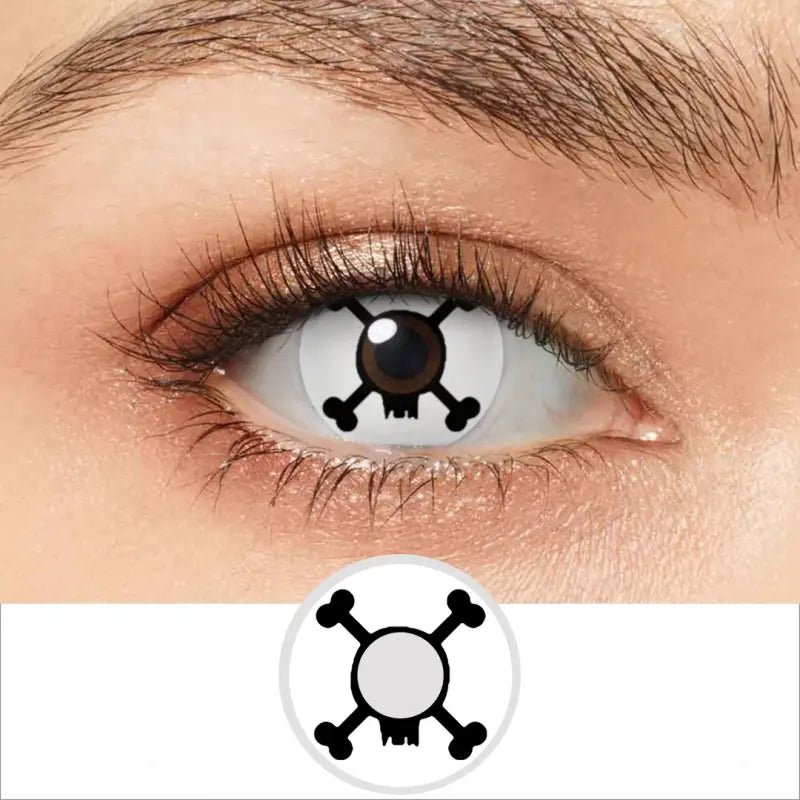 ComicPie Skeleton Cross Cosplay&Halloween Colored Contact Lenses RY330 - ComicPie