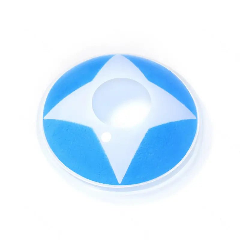 ComicPie Sky Blue Four - pointed Star Cosplay&Halloween Colored Contact Lenses RY387B - ComicPie