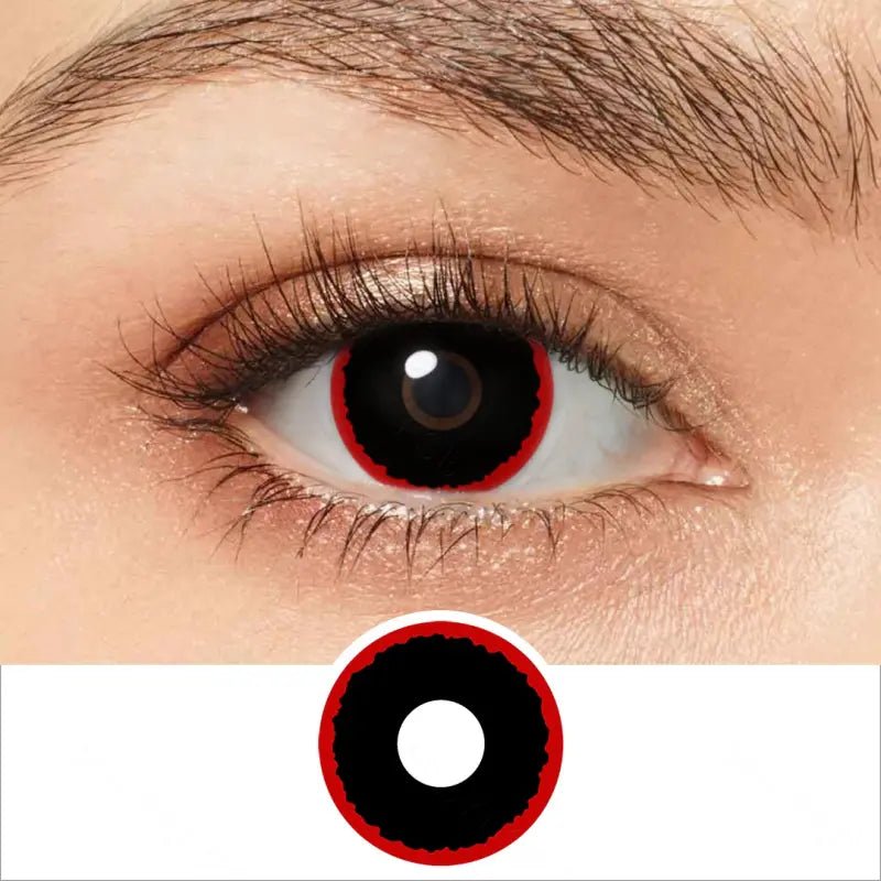 ComicPie Spooky Red Manga Cosplay&Halloween Colored Contact Lenses RY296 - ComicPie