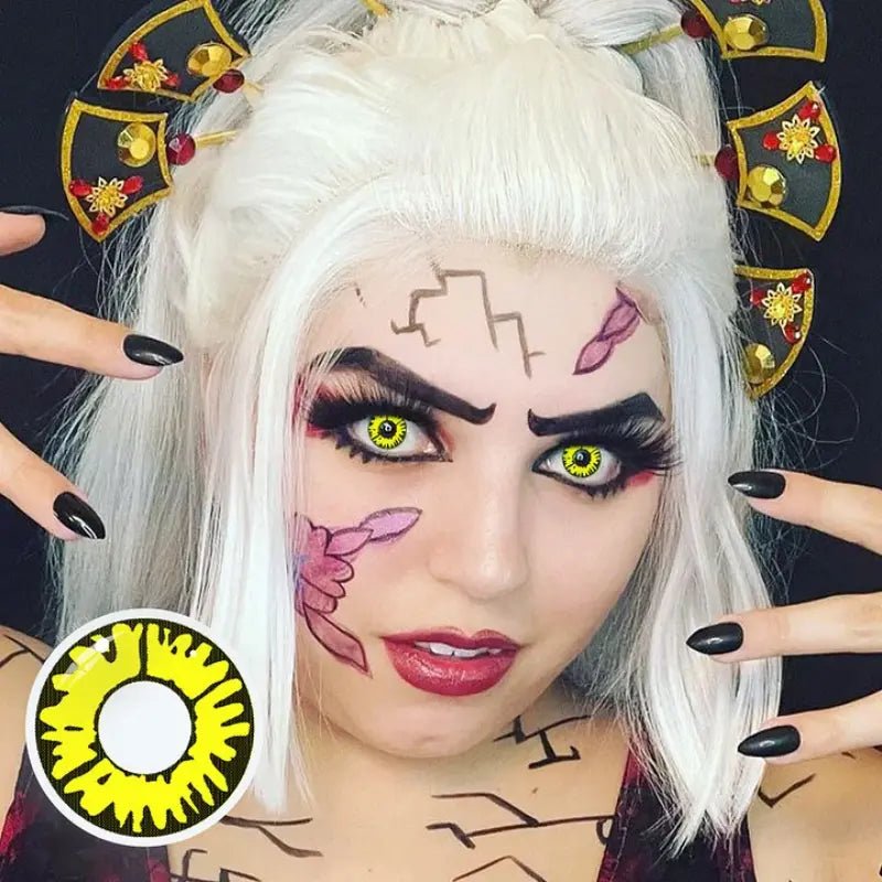 ComicPie Twilight Yellow Wolf Cosplay&Halloween Colored Contact Lenses RY055 - ComicPie