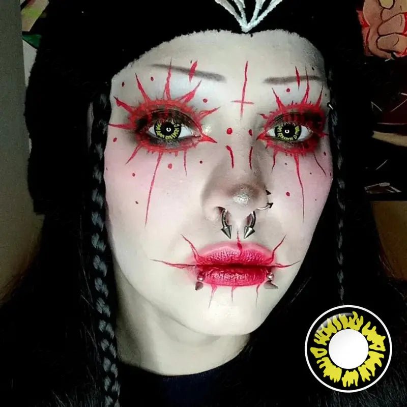 ComicPie Twilight Yellow Wolf Cosplay&Halloween Colored Contact Lenses RY055 - ComicPie