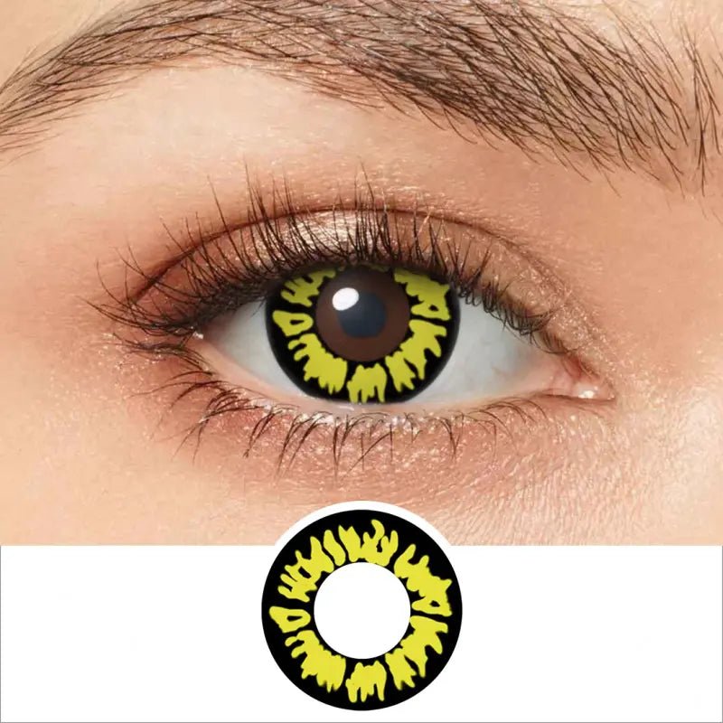 ComicPie Twilight Yellow Wolf Cosplay&Halloween Colored Contact Lenses RY055 - ComicPie