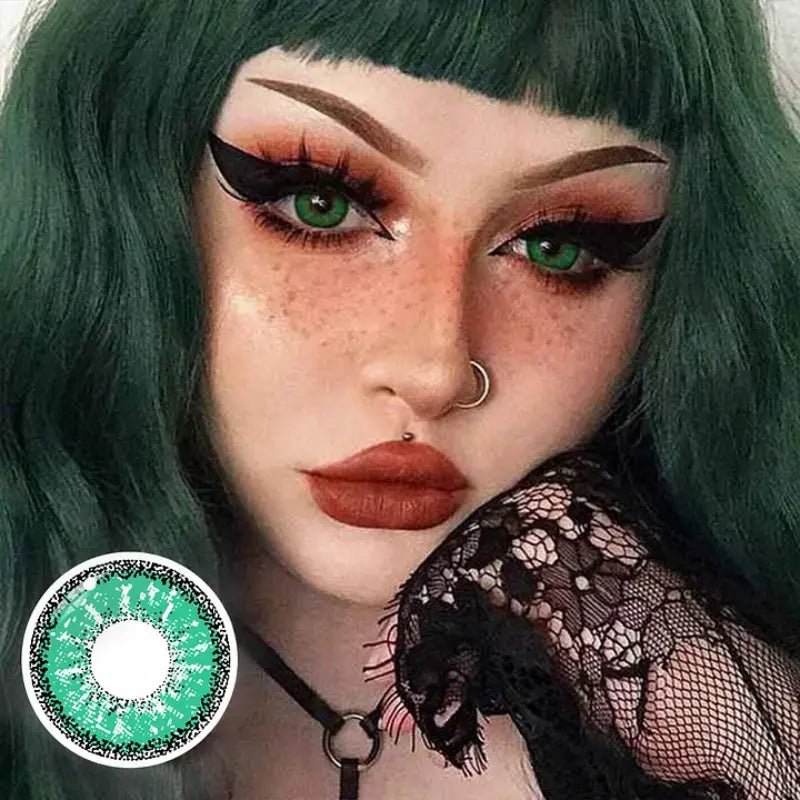 ComicPie Vika Snow Green Cosplay Colored Contact Lenses AY2 - ComicPie