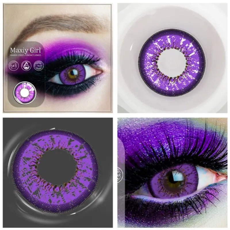 ComicPie Vika Snow Purple Cosplay Colored Contact Lenses AY6 - ComicPie