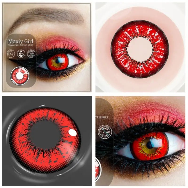 ComicPie Vika Snow Red Cosplay Colored Contact Lenses AY1 - ComicPie
