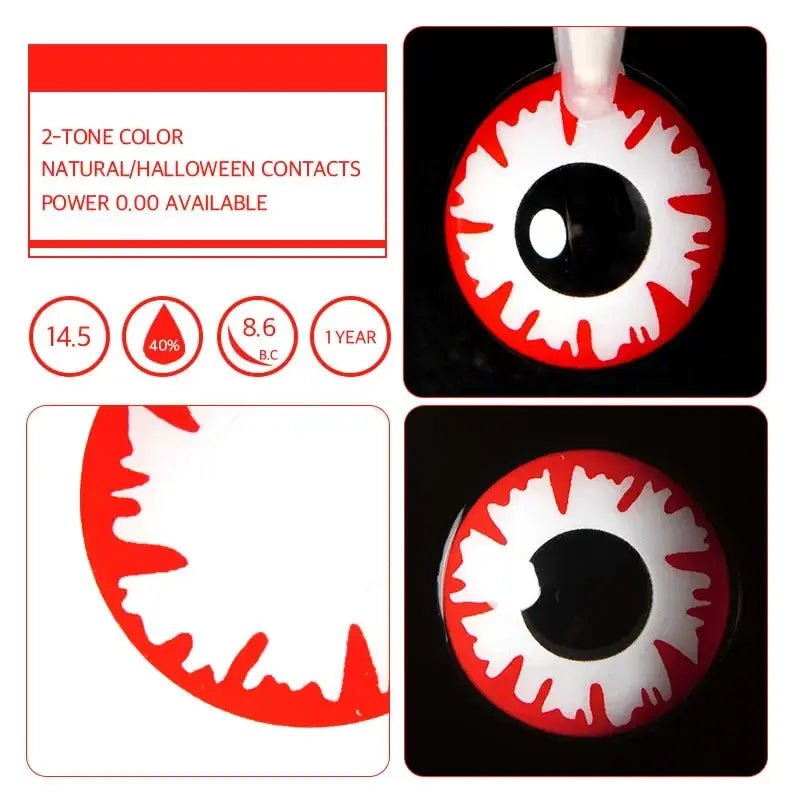 ComicPie White Demon Cosplay&Halloween Colored Contact Lenses RY012 - ComicPie