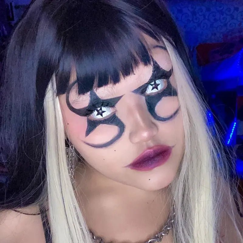 ComicPie White Pentagram Cosplay&Halloween Colored Contact Lenses RY373B - ComicPie