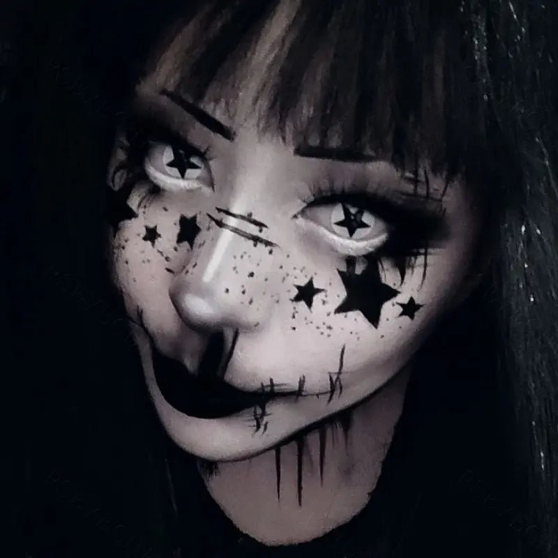 ComicPie White Pentagram Cosplay&Halloween Colored Contact Lenses RY373B - ComicPie