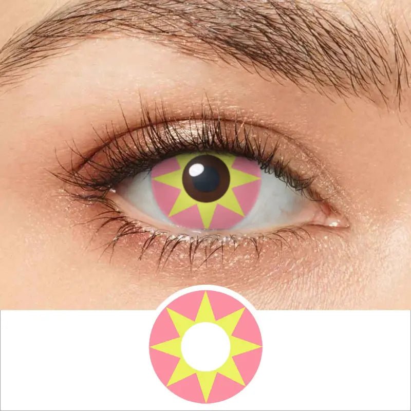 ComicPie Yellow Star Anise Cosplay&Halloween Colored Contact Lenses RY077 - ComicPie