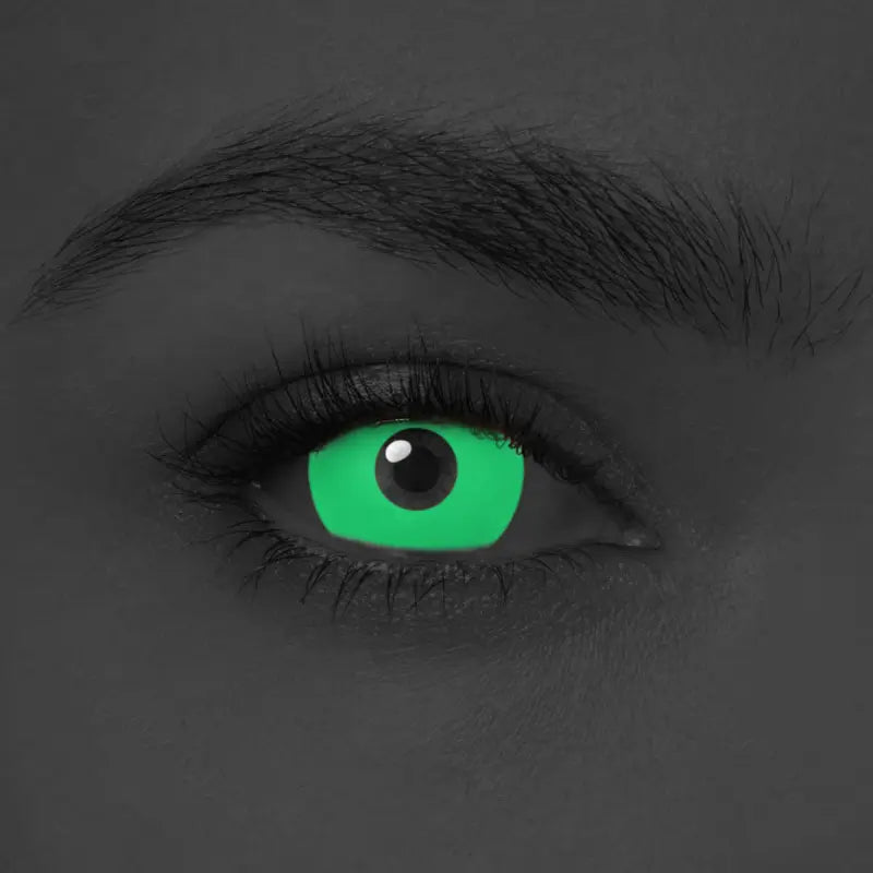 Comicpie&Pseyeche UV Glow Green Cosplay&Halloween Colored Contact Lenses G1453 - ComicPie