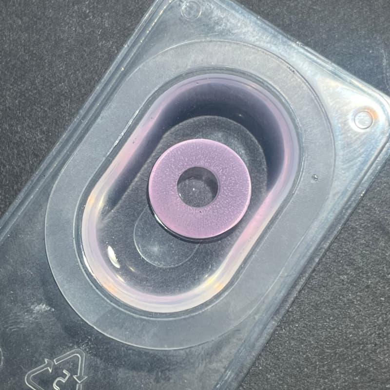 Comicpie&UV Glow Colored Contact Lenses Cosplay&Halloween F6 Pink - ComicPie